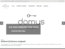 Tablet Screenshot of domusvastgoed.be